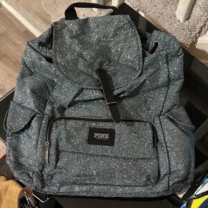 PINK Victoria's Secret Sparkling Blue Backpack